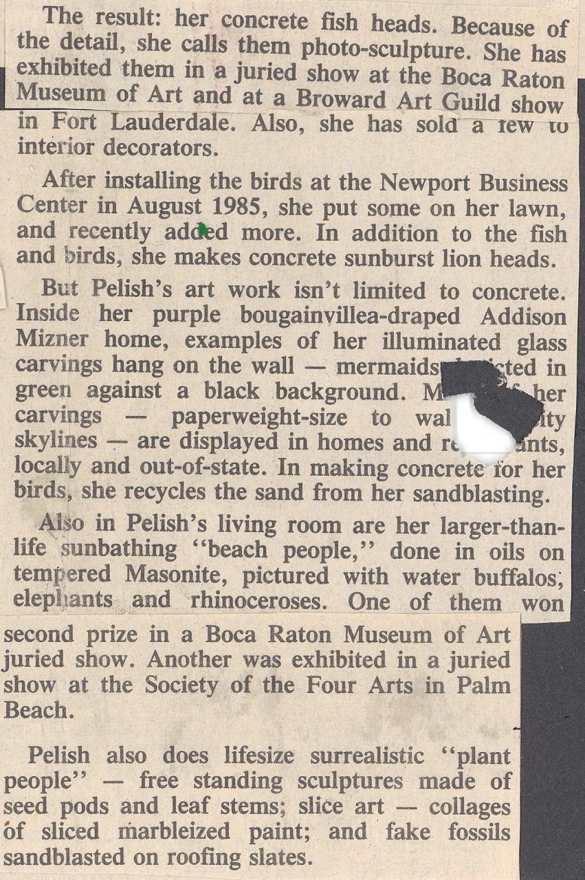 SUSAN PELISH – SOUTH FLORIDA ARTIST