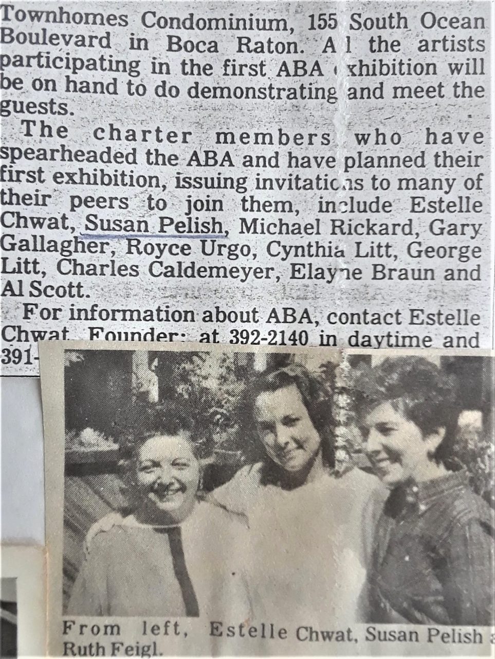 SUSAN PELISH – SOUTH FLORIDA ARTIST